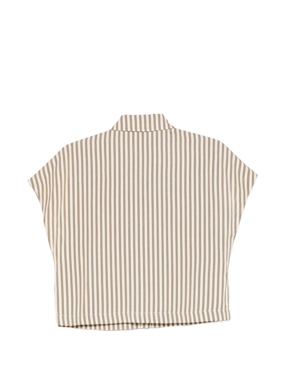 Alysi Striped shirt – 85% Viscose 15% Linen - view 3