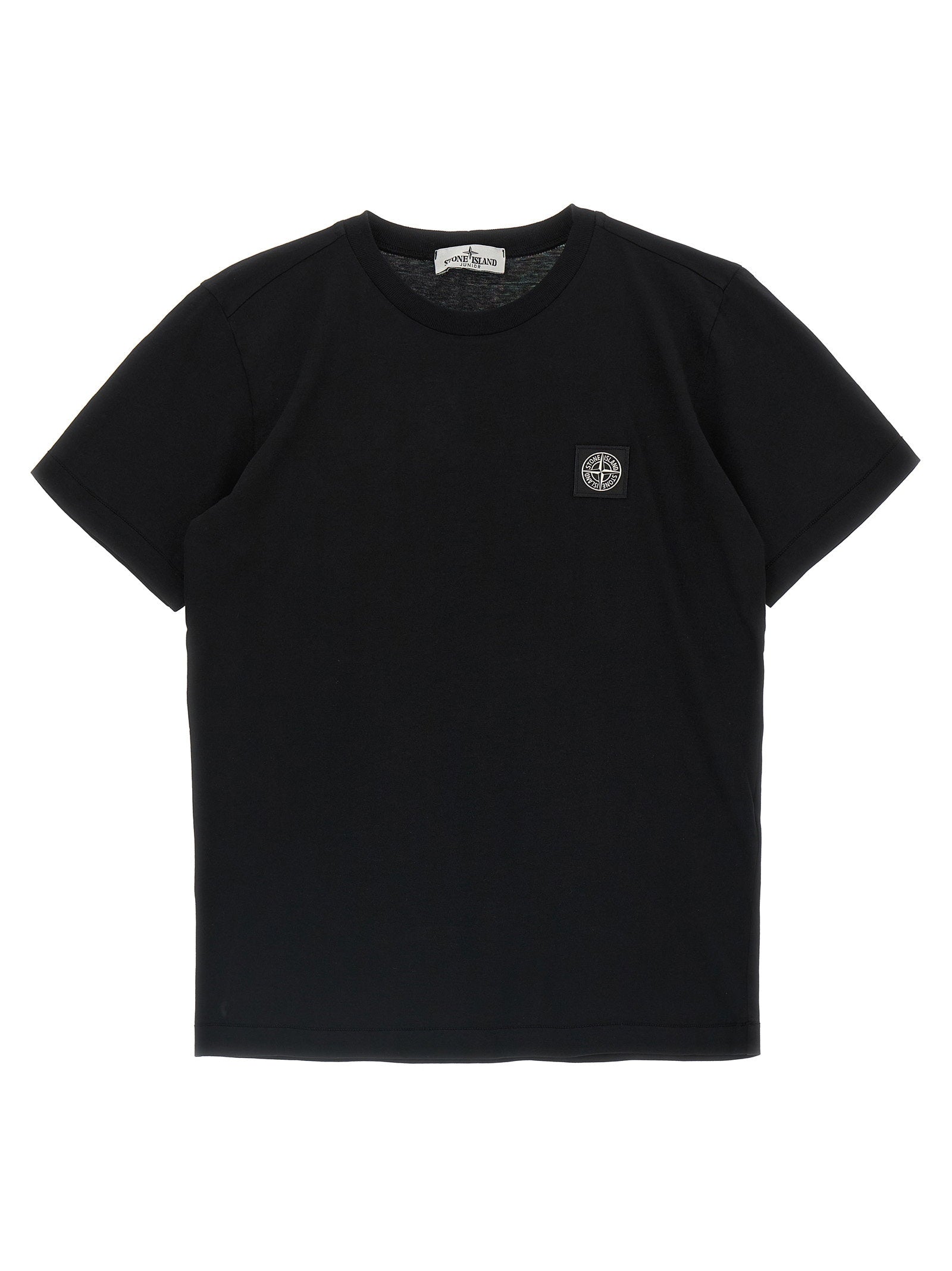 Stone Island Junior Compass Logo T-shirt – 100% cotton