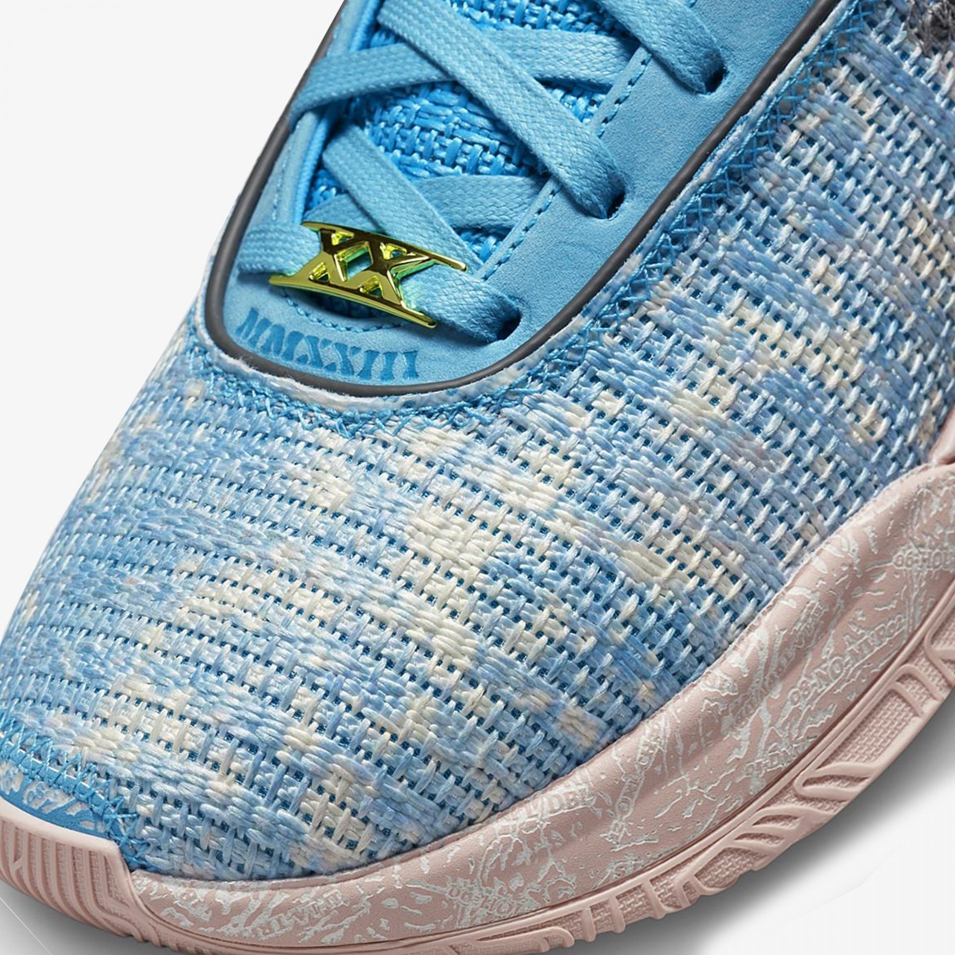 Nike | LEBORN XX ASW EP { BLUE LIGHTNING/COCONUT MILK - view 2