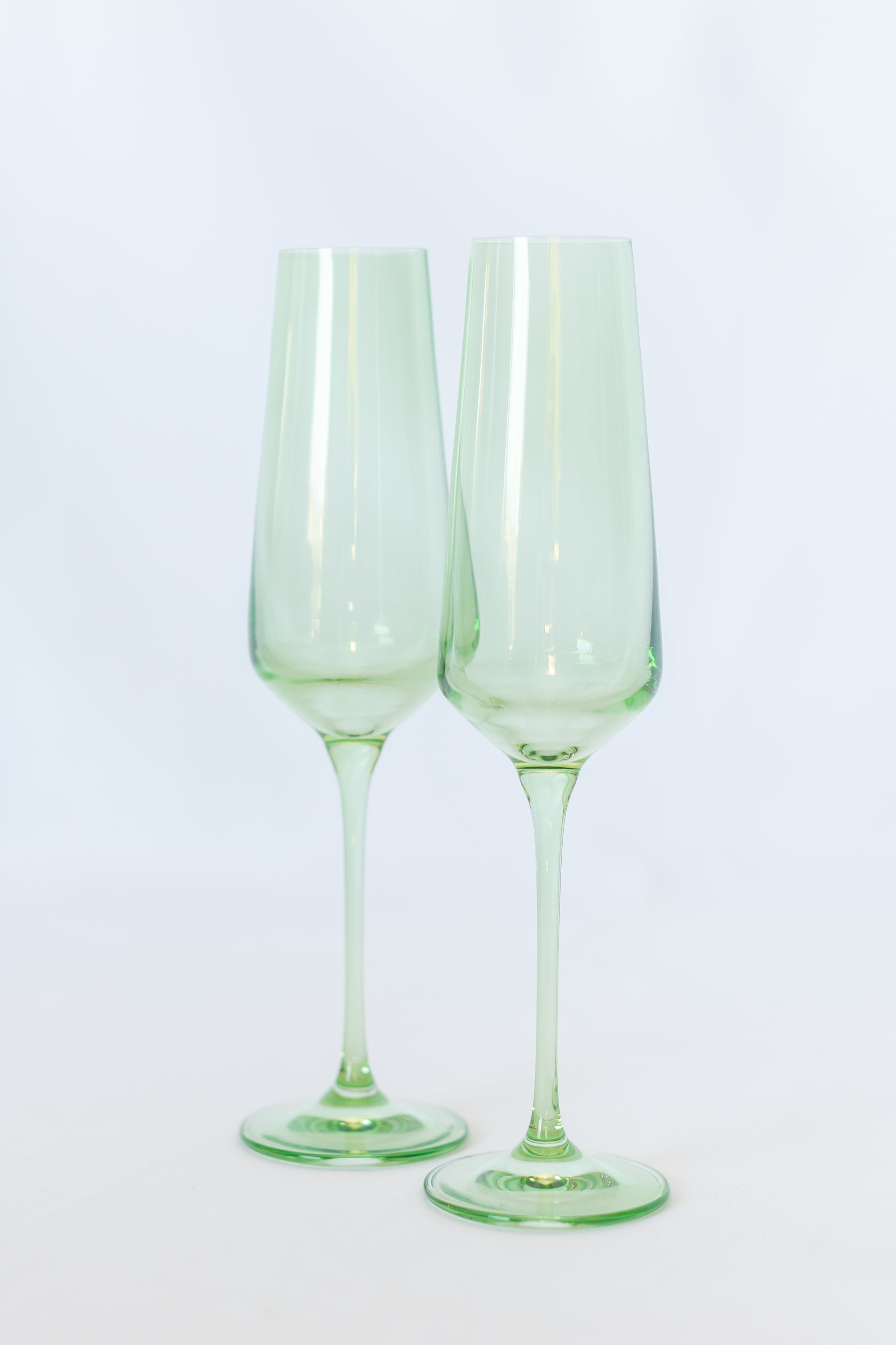 Estelle Colored Glass Estelle Colored Champagne Flute - Set of 2 {Mint Green}