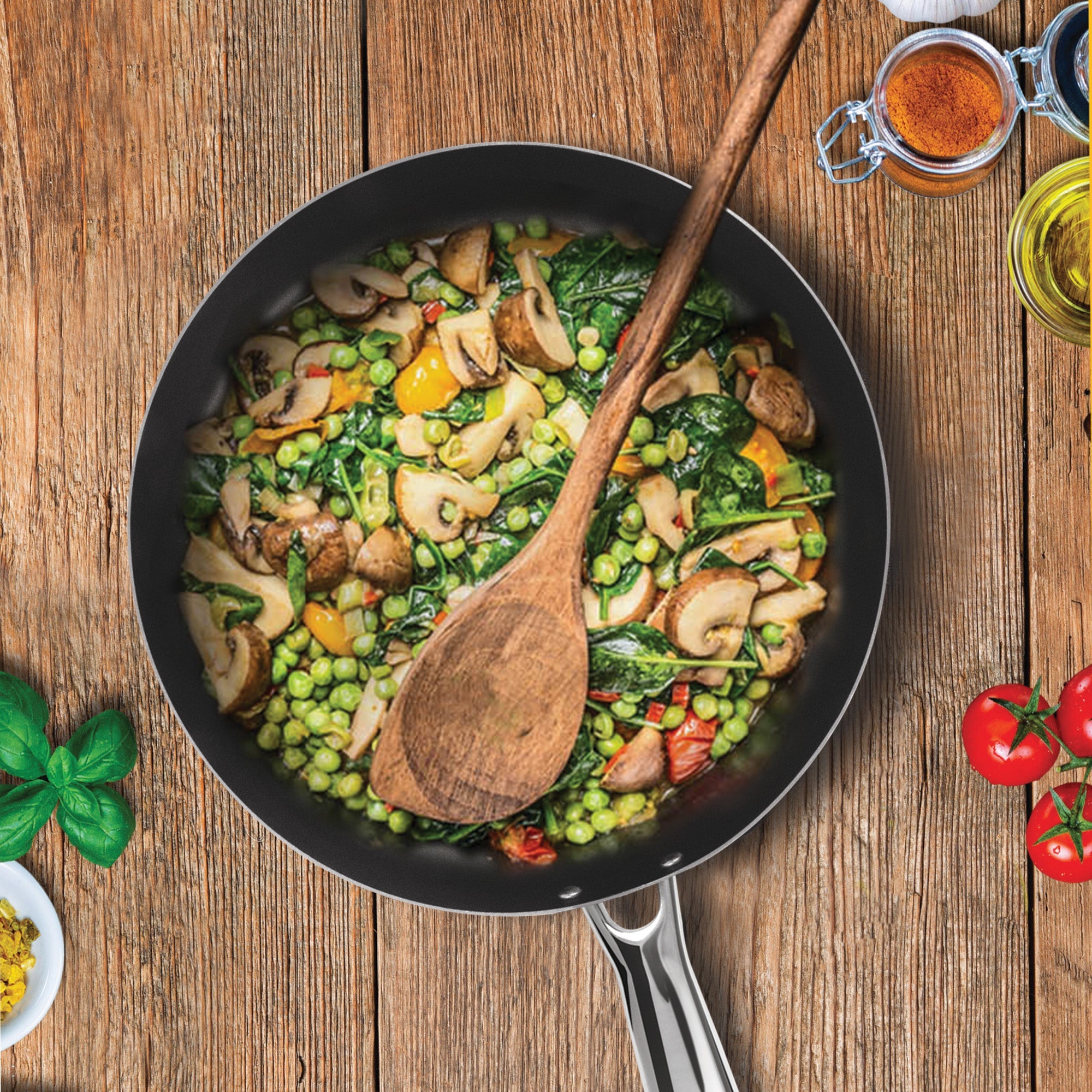 Non Stick Iron Fry Pan (Milton Procook) – Black - view 2