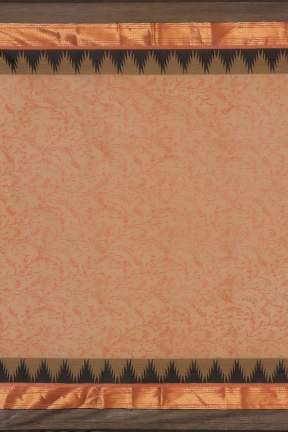 Kalanjali Ethnics Hand block printed cotton saree - view 4