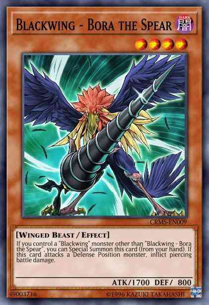 Yu-Gi-Oh! Blackwing - Bora the Spear (Bronze) - DL09-EN011 - Rare - Unlimited