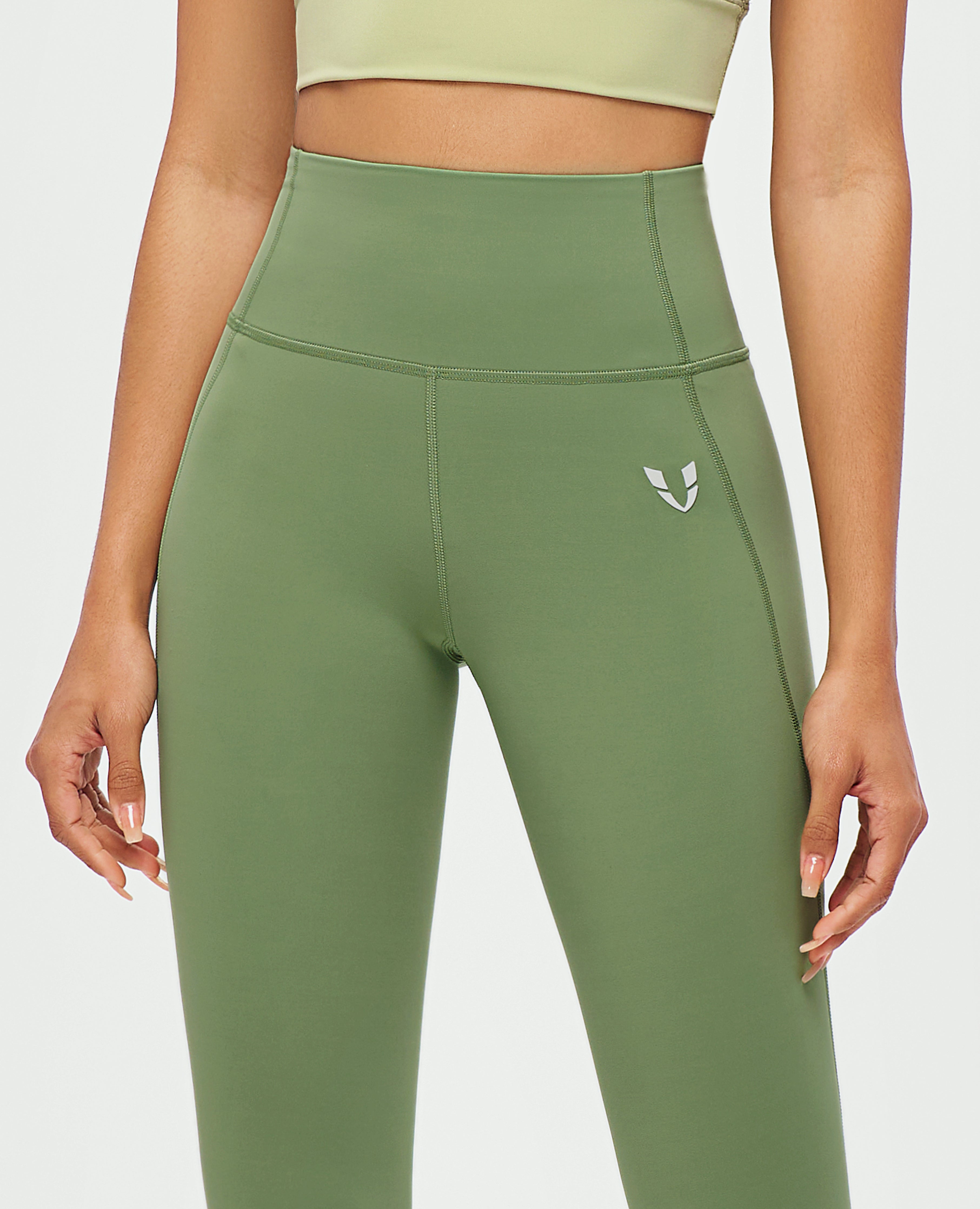 FIRM ABS Power Athletic Leggings - Green - view 3