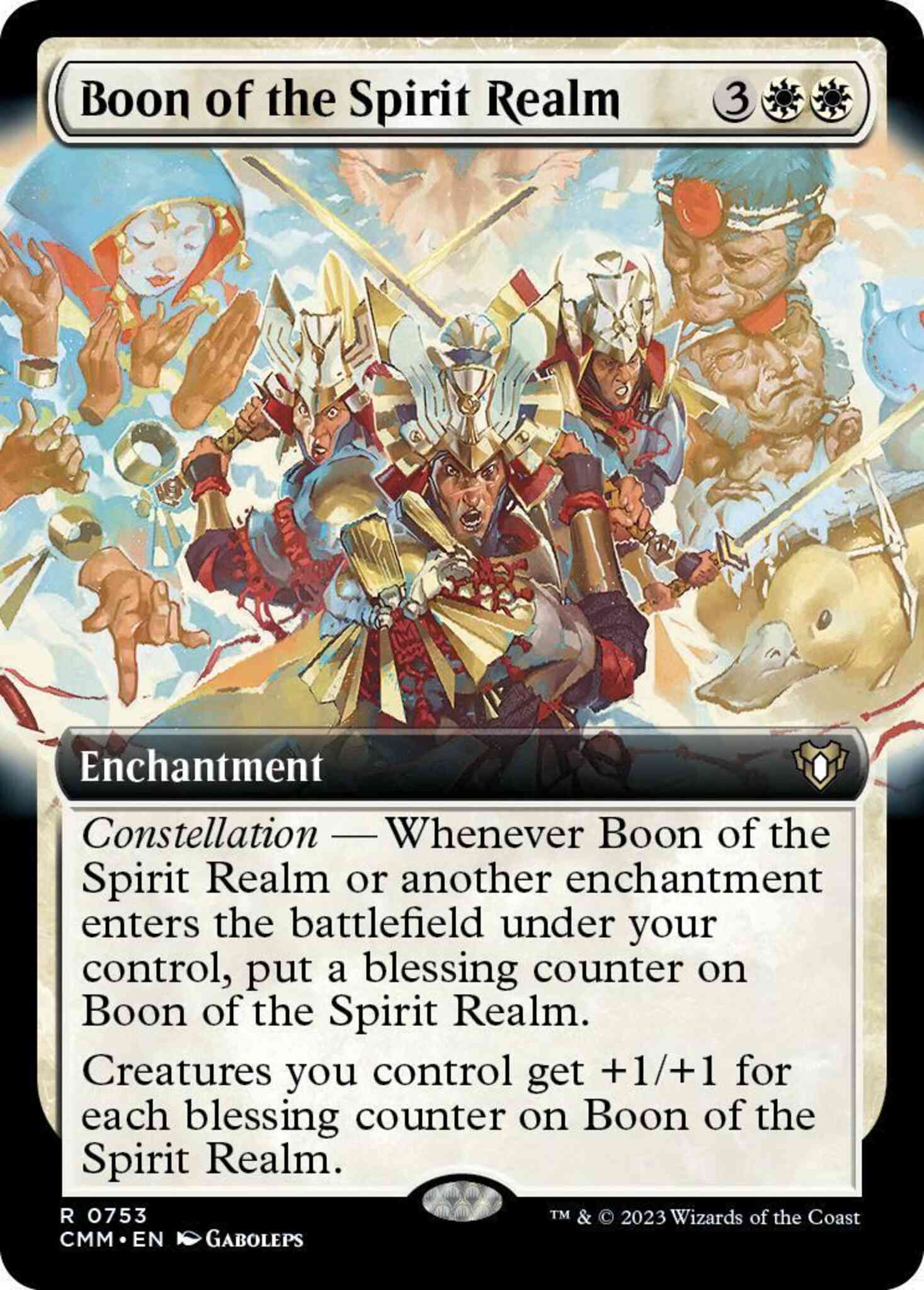 Spirit realm 753 – Magic Boon of the Spirit Realm [753] [Extended Art] [Commander Masters] [Non-Foil]