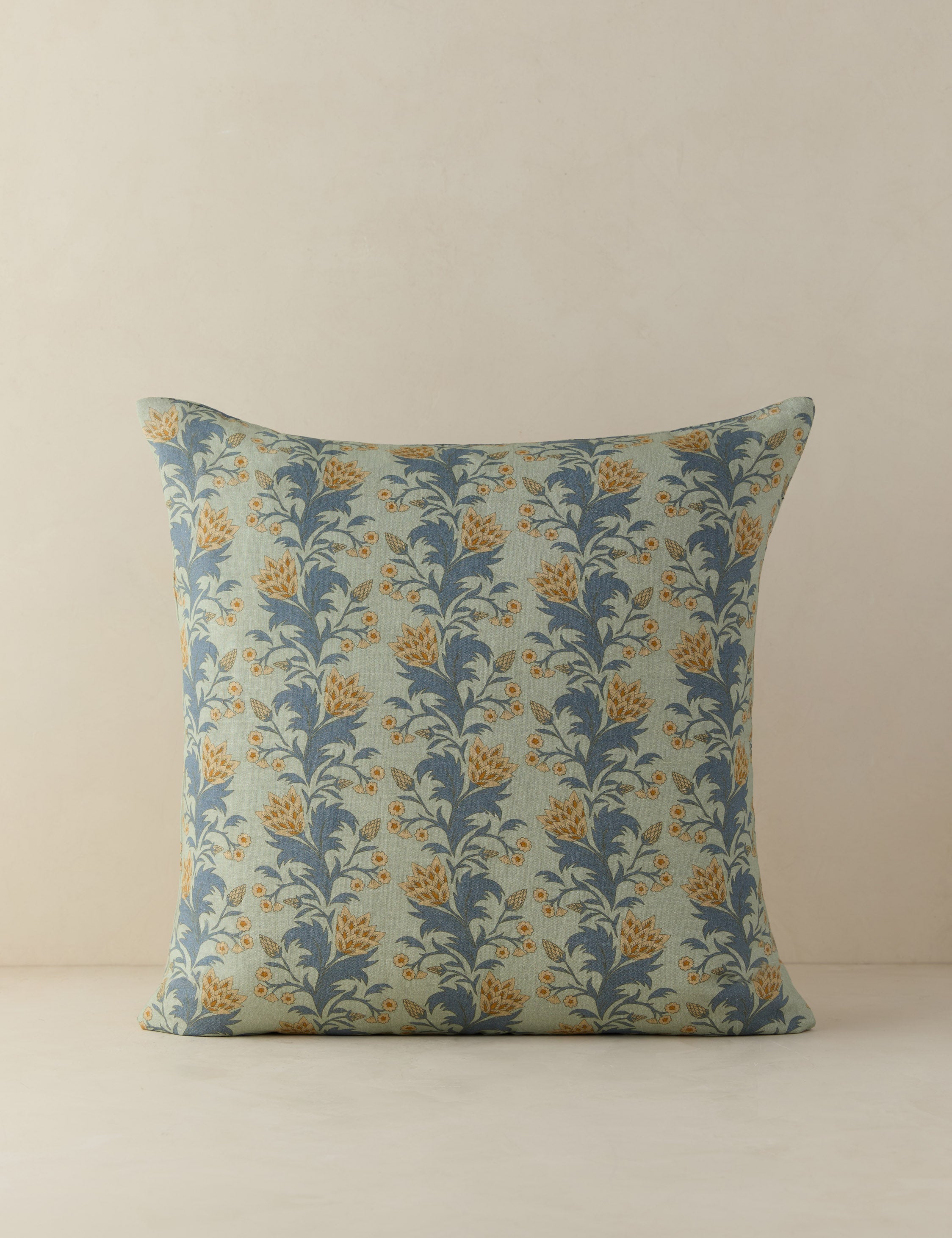 Lulu and Georgia Catesby Linen Cotton Pillow – Blue - view 2