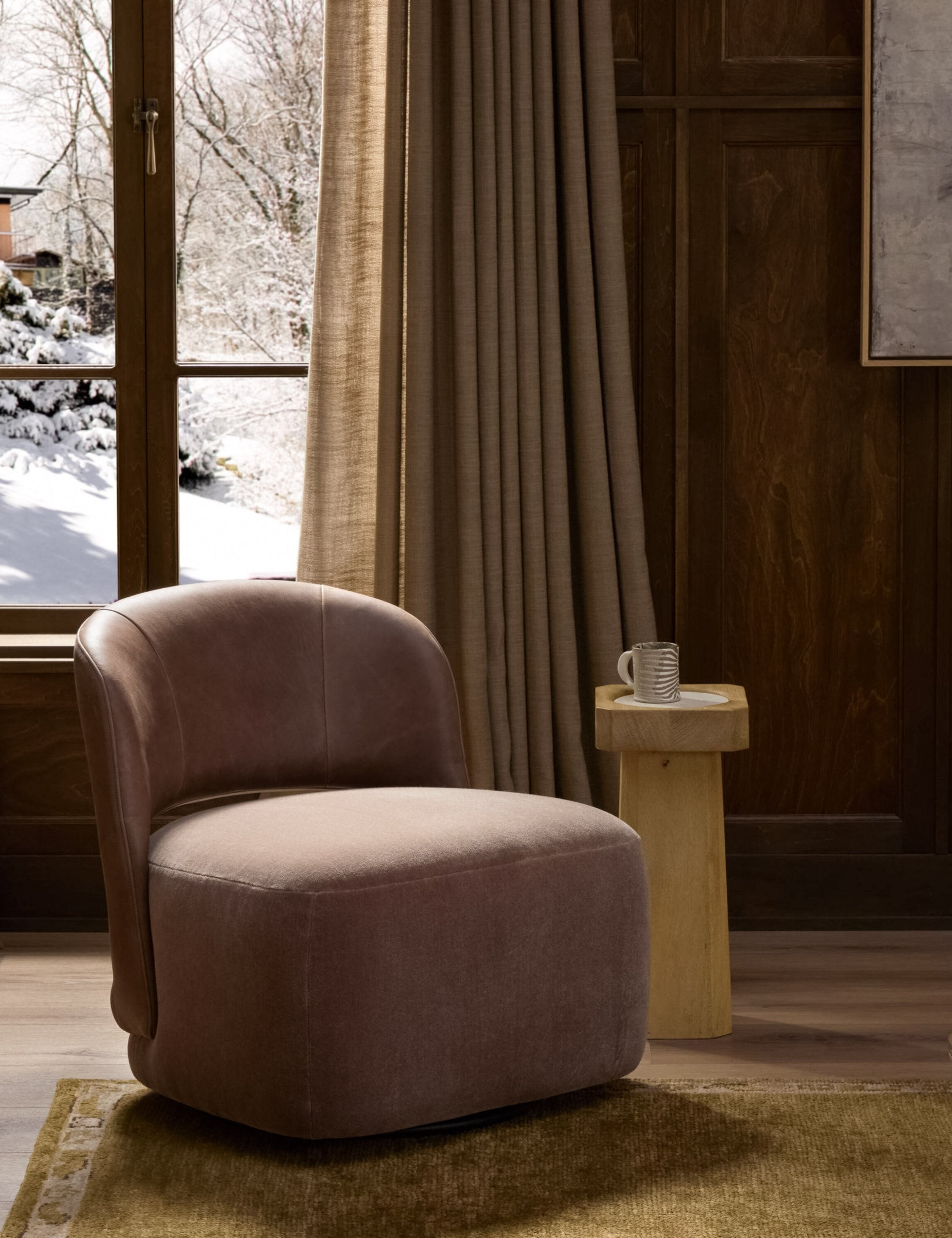 Lulu and Georgia Baringer Swivel Chair – Natural - view 2