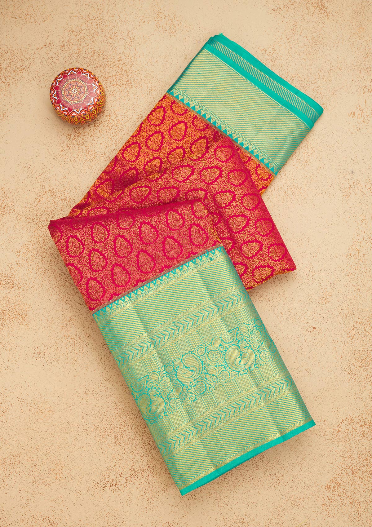 Koskii Maroon Zariwork Pure Silk Saree – Women's