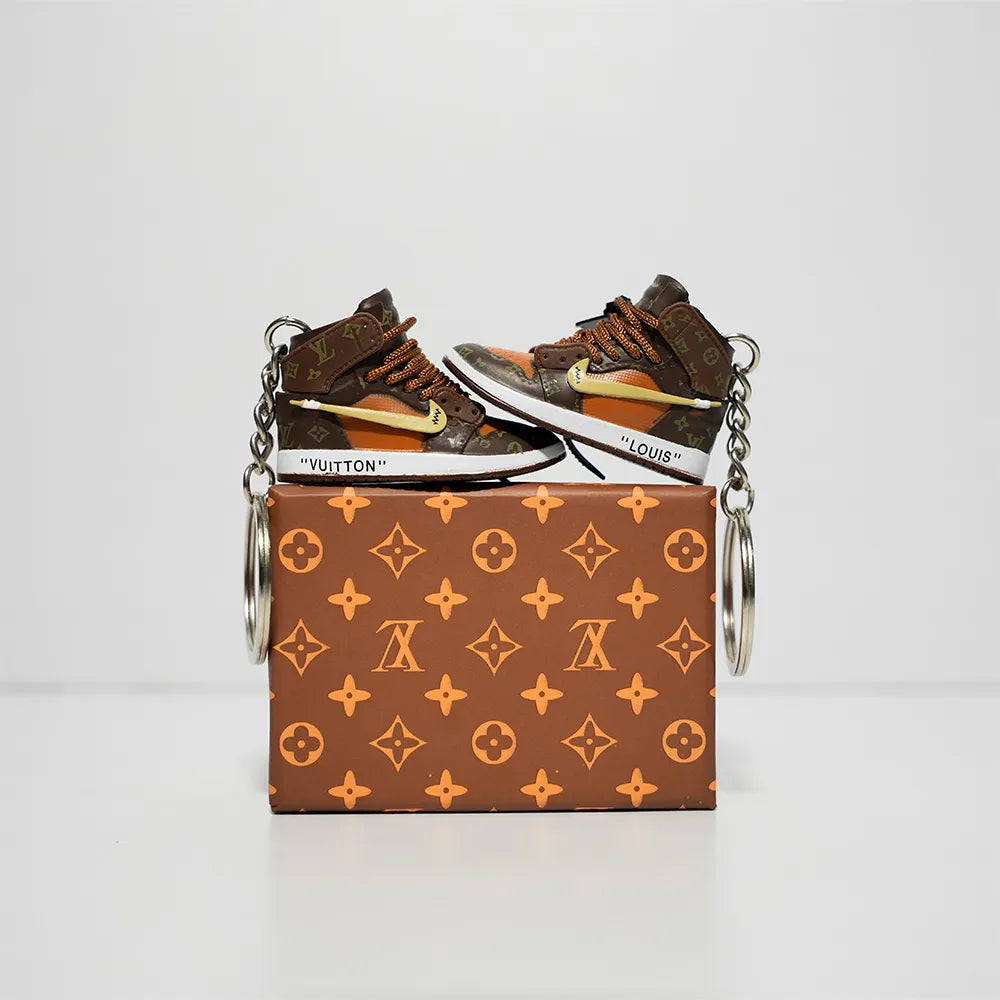 Kicks Machine 3D Sneaker Keychain With Box - LV High