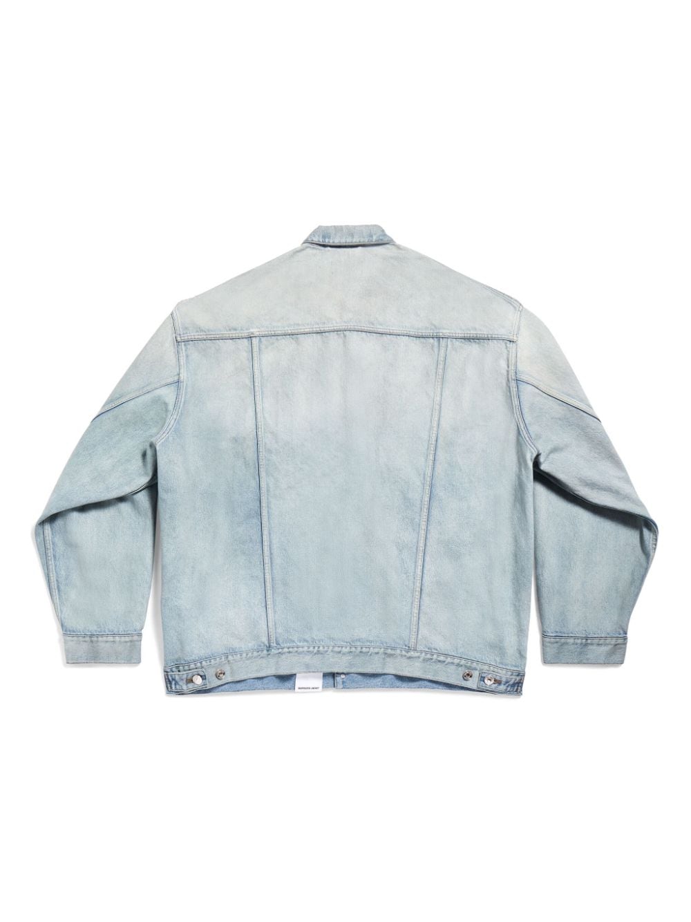 Balenciaga Denim jacket with flap pockets and drop shoulder - view 2
