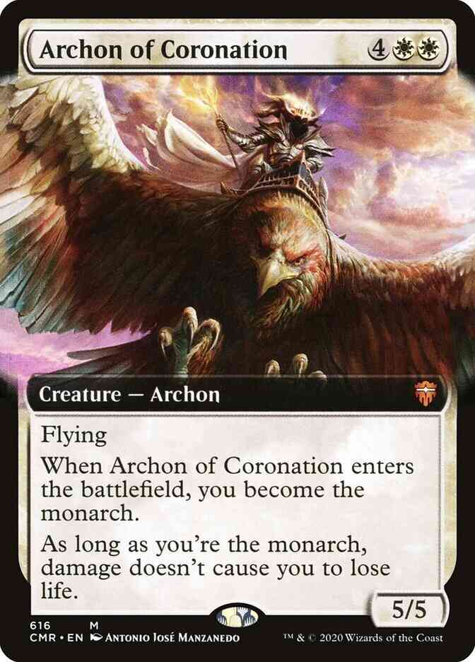 Magic Archon of Coronation [616] [Extended Art] [Commander Legends] [Non-Foil]