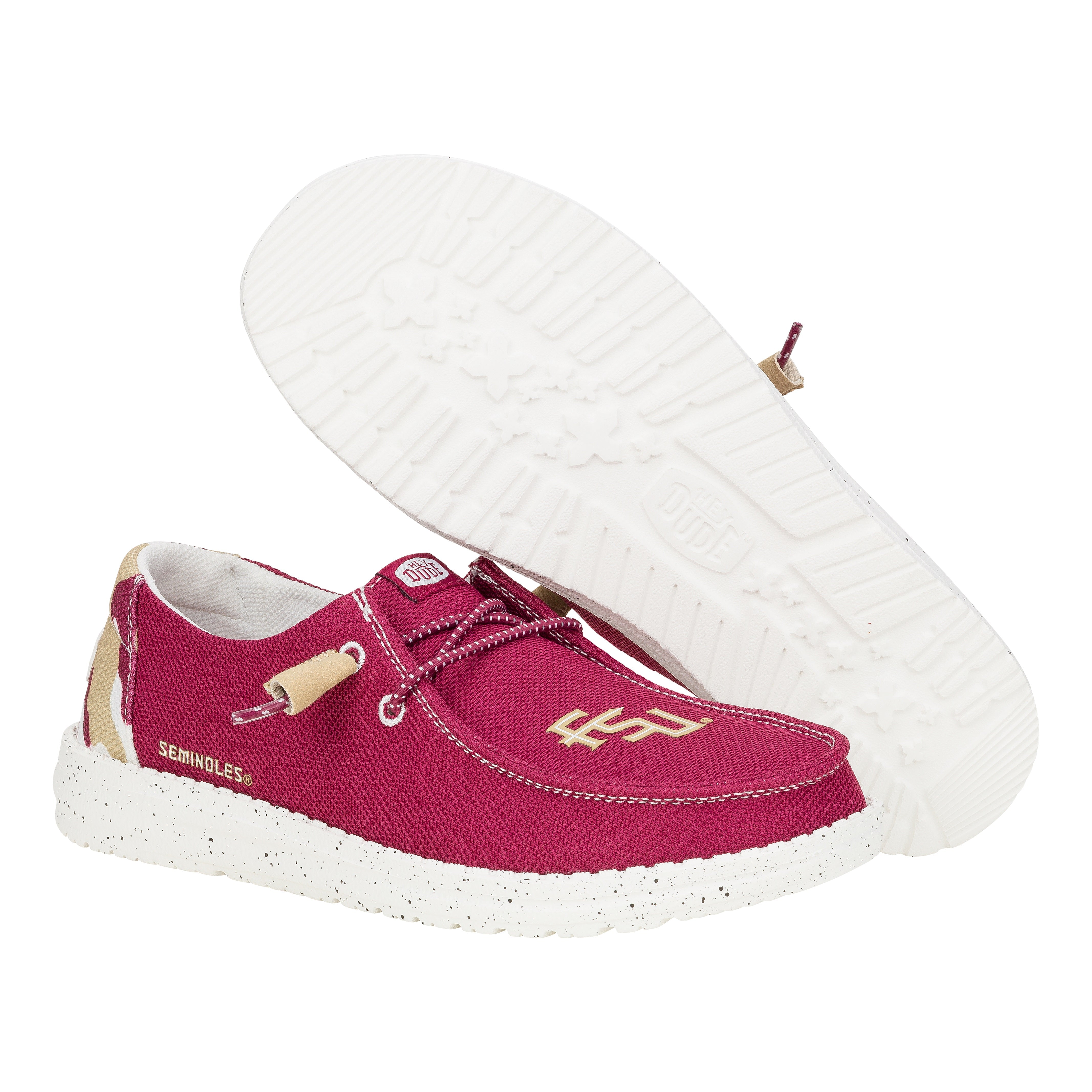 HEYDUDE shoes Wendy FSU - FSU White/Red – Women's - view 3