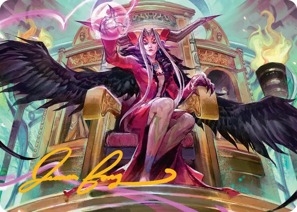 Magic 09/53 - Sorceress's Schemes Art Card [FINAL FANTASY: Art Series] [Gold-Stamped]