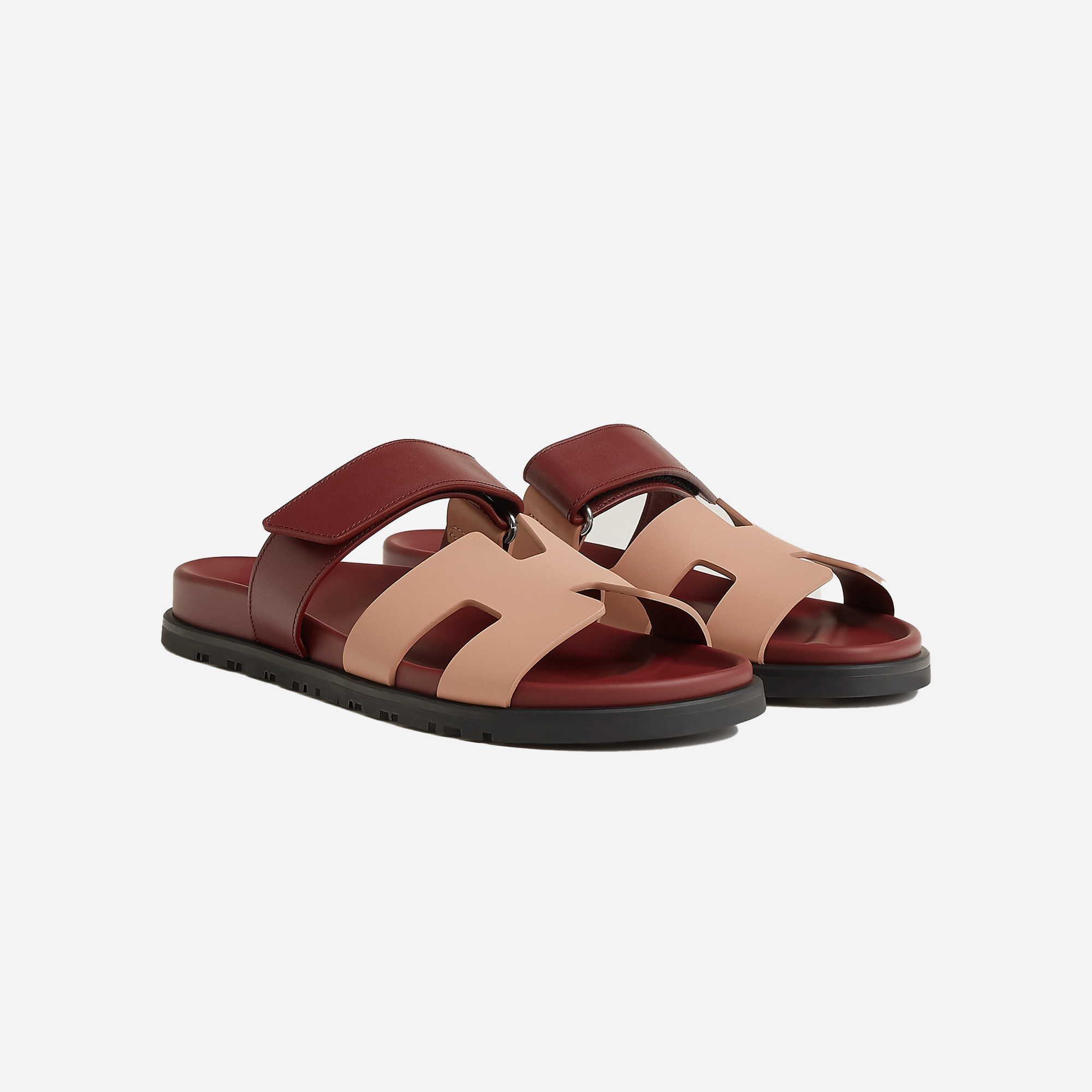 Hermes Chypre Sandal Beige Perlino Rouge H - view 2