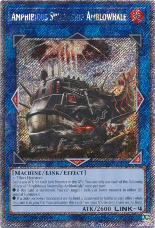 Yu-Gi-Oh! Amphibious Swarmship Amblowhale - RA04-EN077 - Platinum Secret Rare - 1st Edition