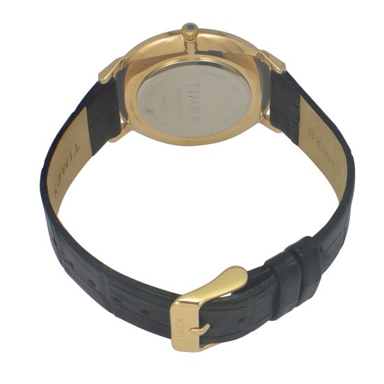 Timex Fashion Men Quartz Black Dial Analog Leather Watch TWEG21901 - view 3