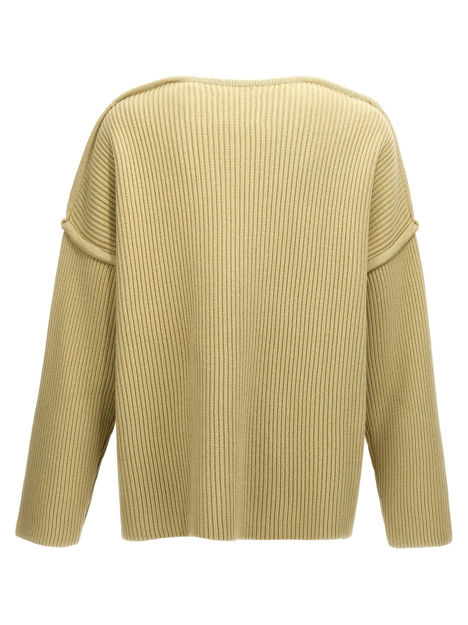 Jil Sander Geometric Neckline Sweater – 100% wool - view 2