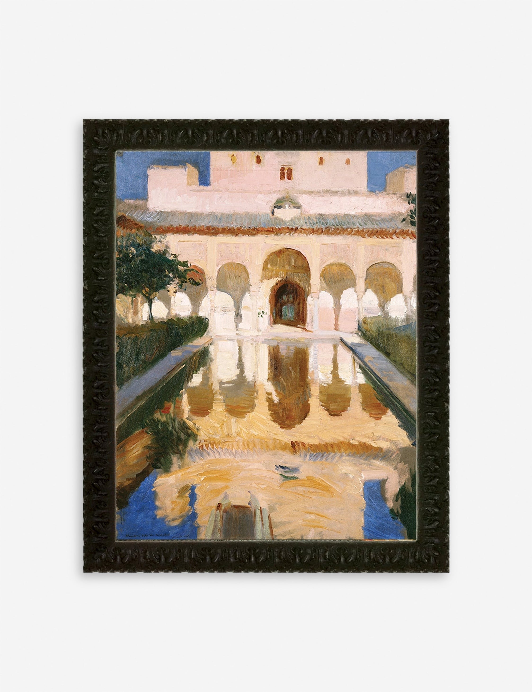 Lulu and Georgia Hall of the Ambassadors, Alhambra, Granada' Wall Art by Joaquin Sorolla y Bastida - view 2