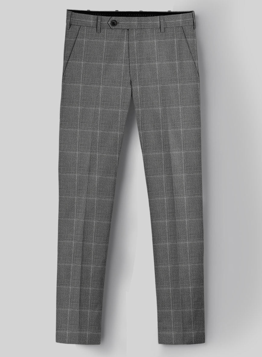 StudioSuits Reda Lindale Gray Checks Wool Pants