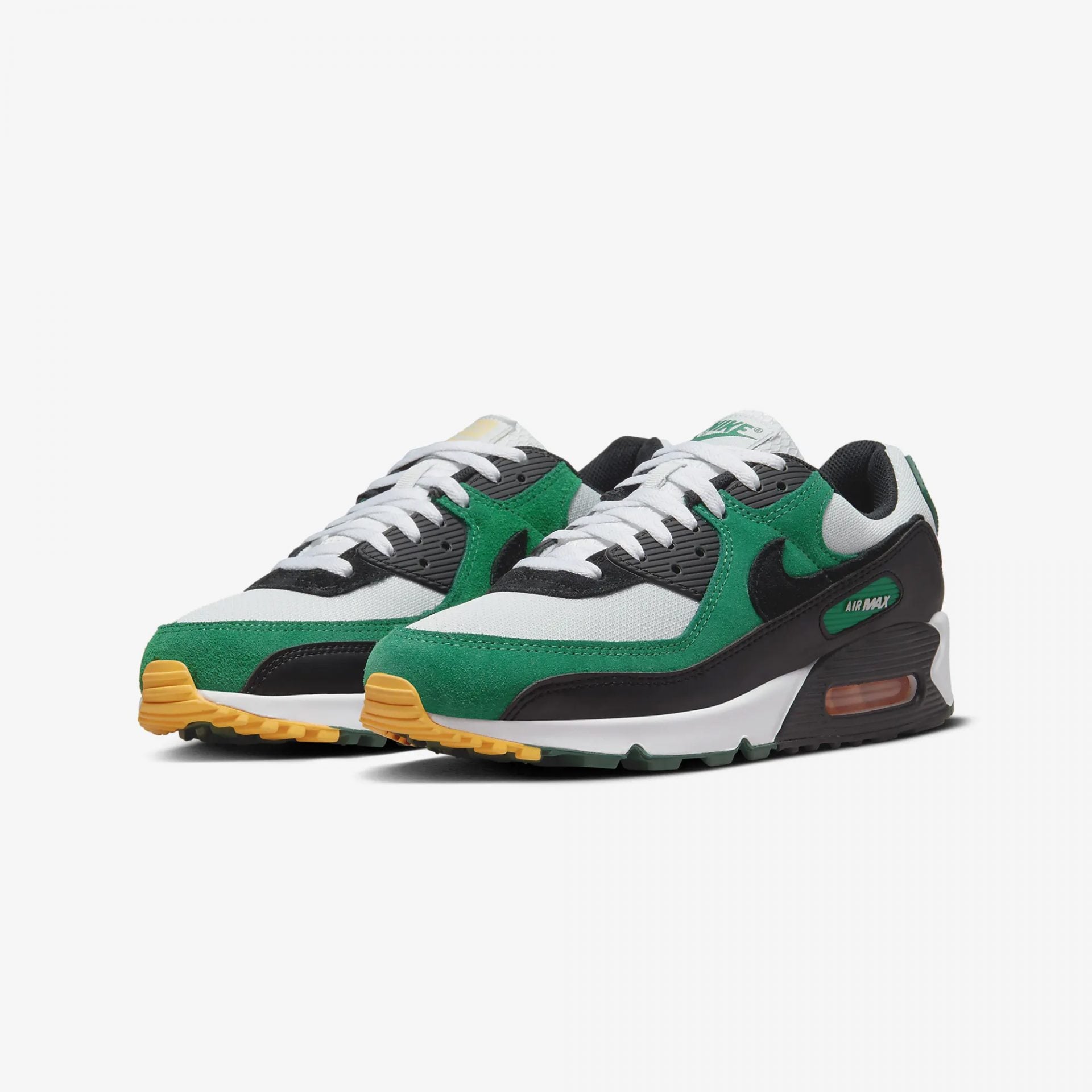 Nike | AIR MAX 90 { PURE PLATINUM /GORGE GREEN