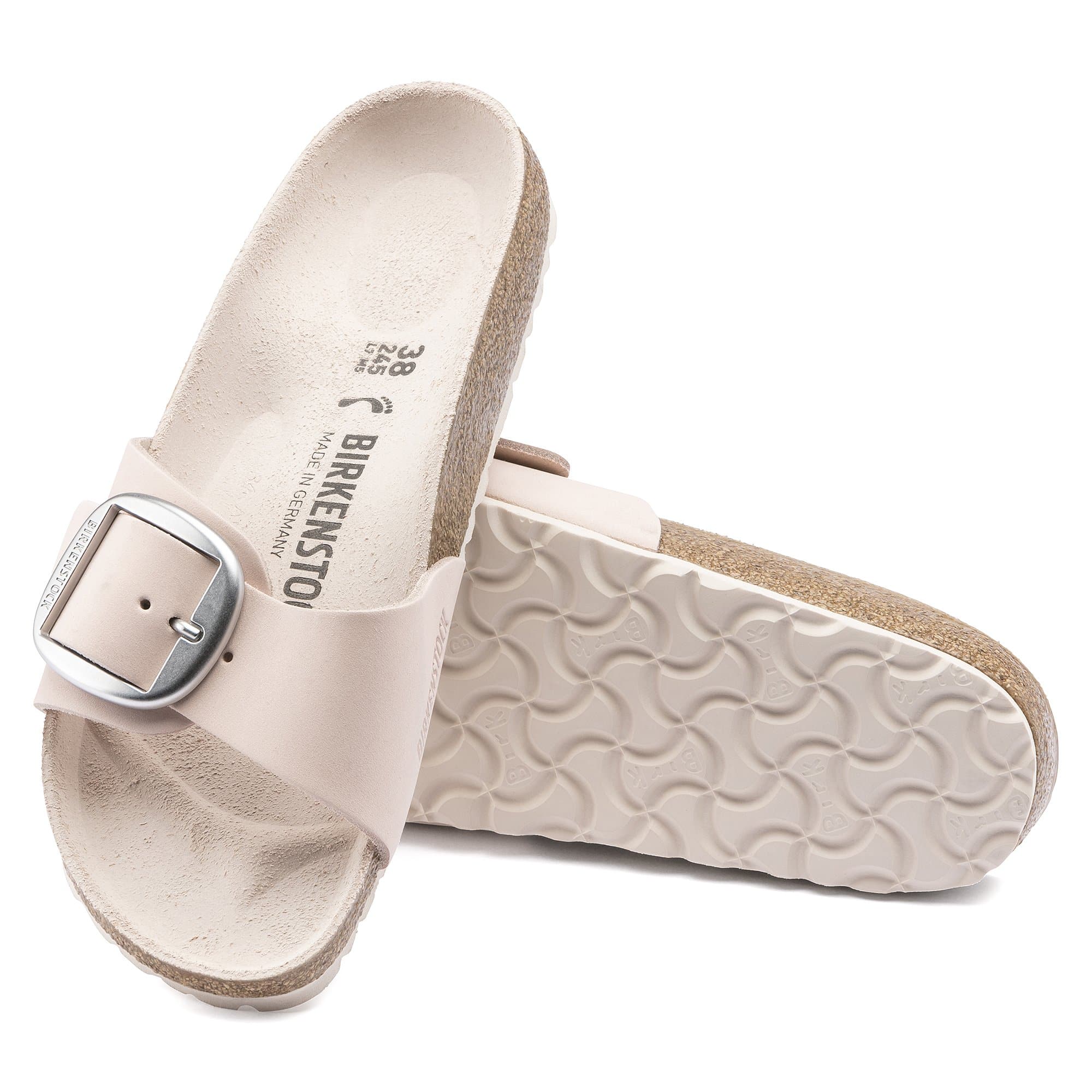 Birkenstock Madrid Big Buckle Nubuck Leather – Pink Pink/Light Rose - view 2