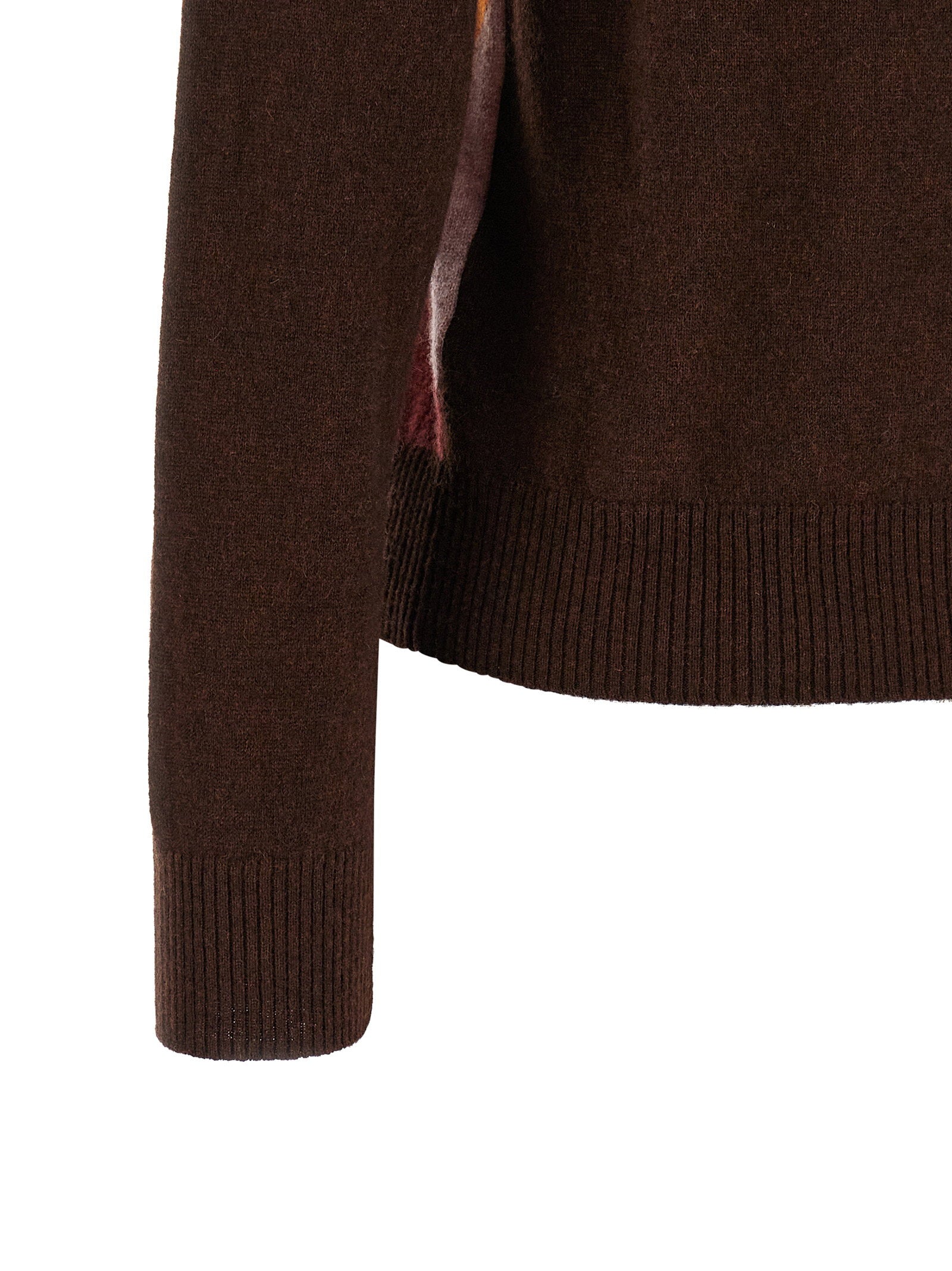 Ballantyne Crewneck Sweater With Diamond Intarsia - view 4