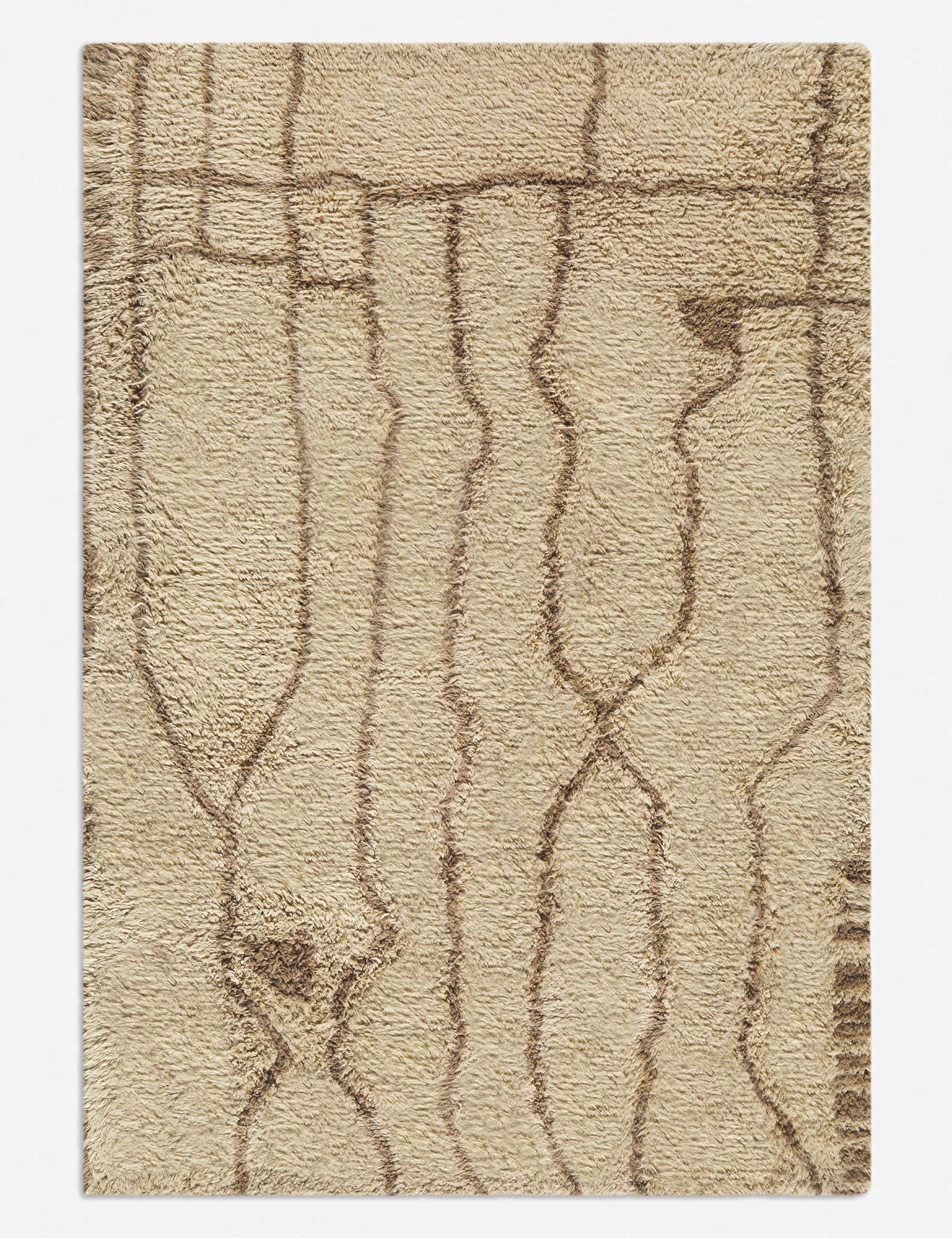 Lulu and Georgia Labra Moroccan Style Hand-Tufted Wool Rug