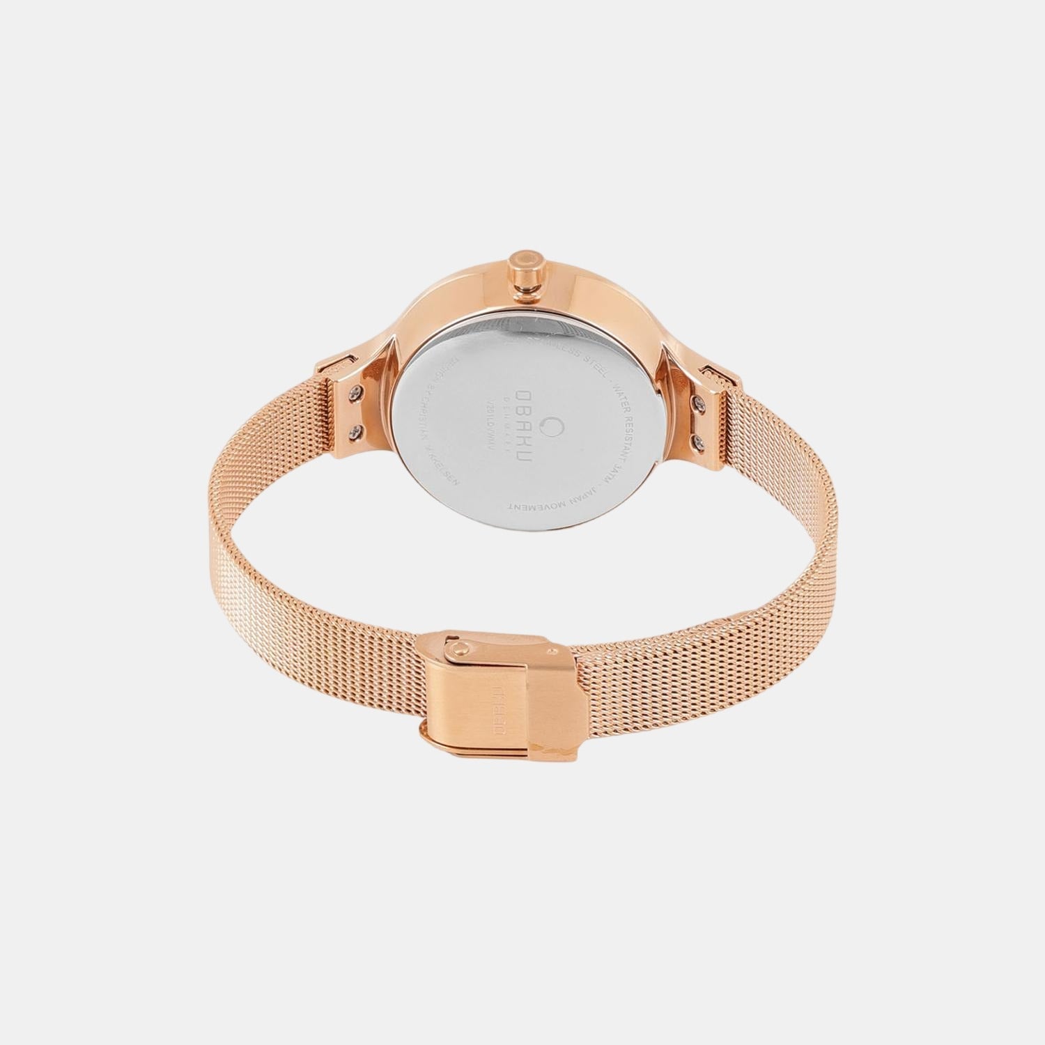Obaku Eng Rose Women Quartz White Dial Analog Stainless Steel Watch V201LDVWMV - view 2