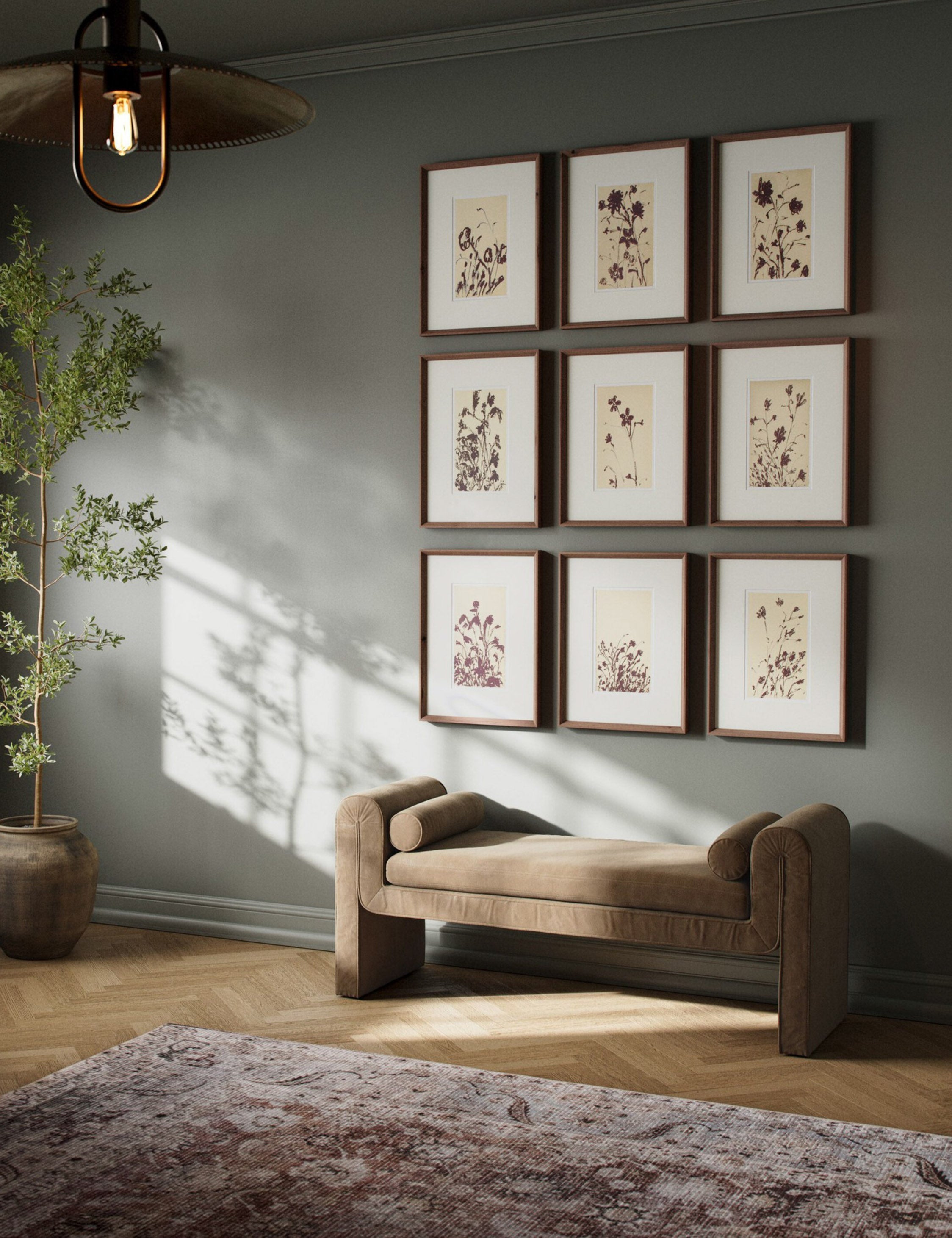 Lulu and Georgia Wild Blooms Wall Art (Set of 9) by Shaina Page - view 2