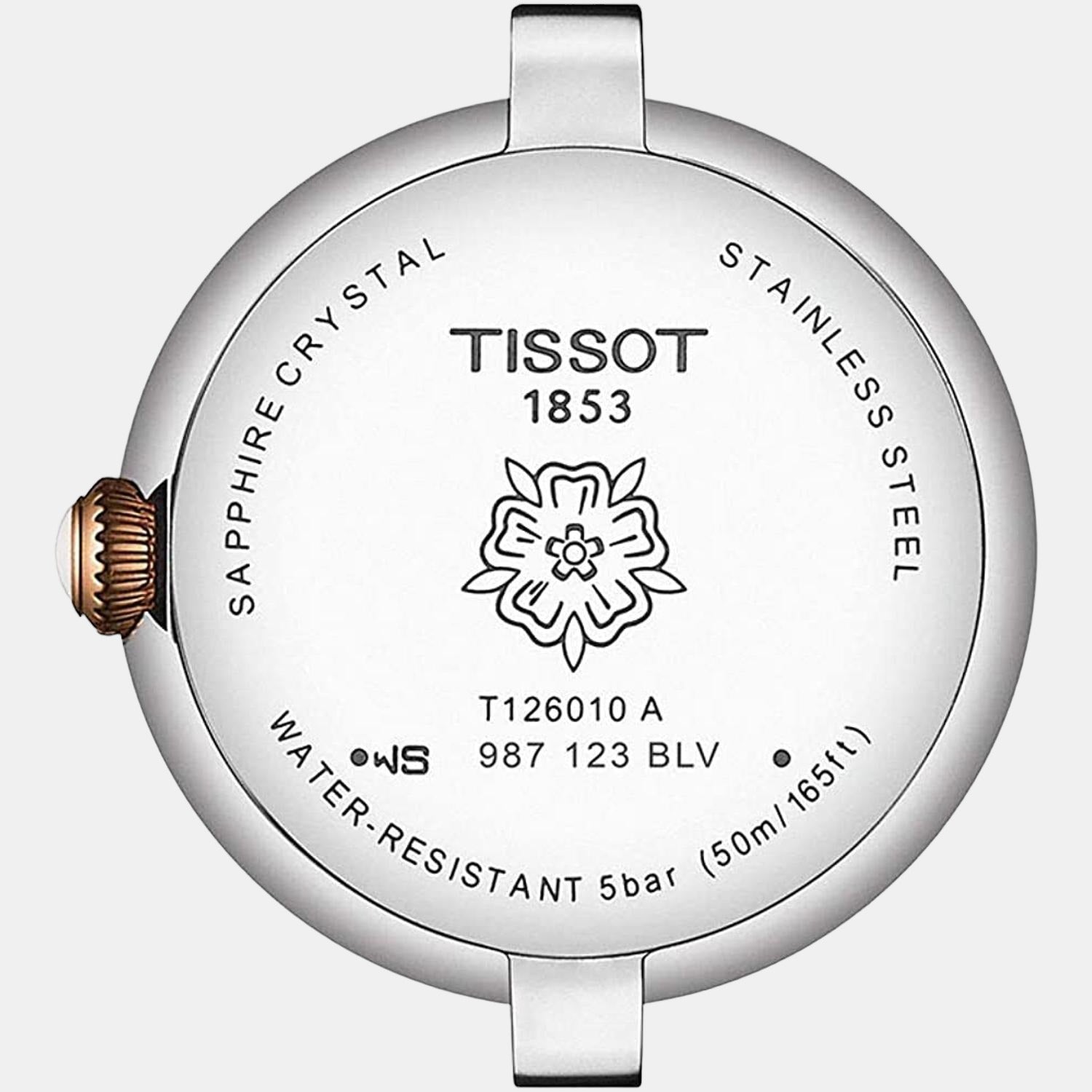 Tissot Bellissima Women Quartz White Dial Analog Stainless Steel Watch T1260102201301 - view 4