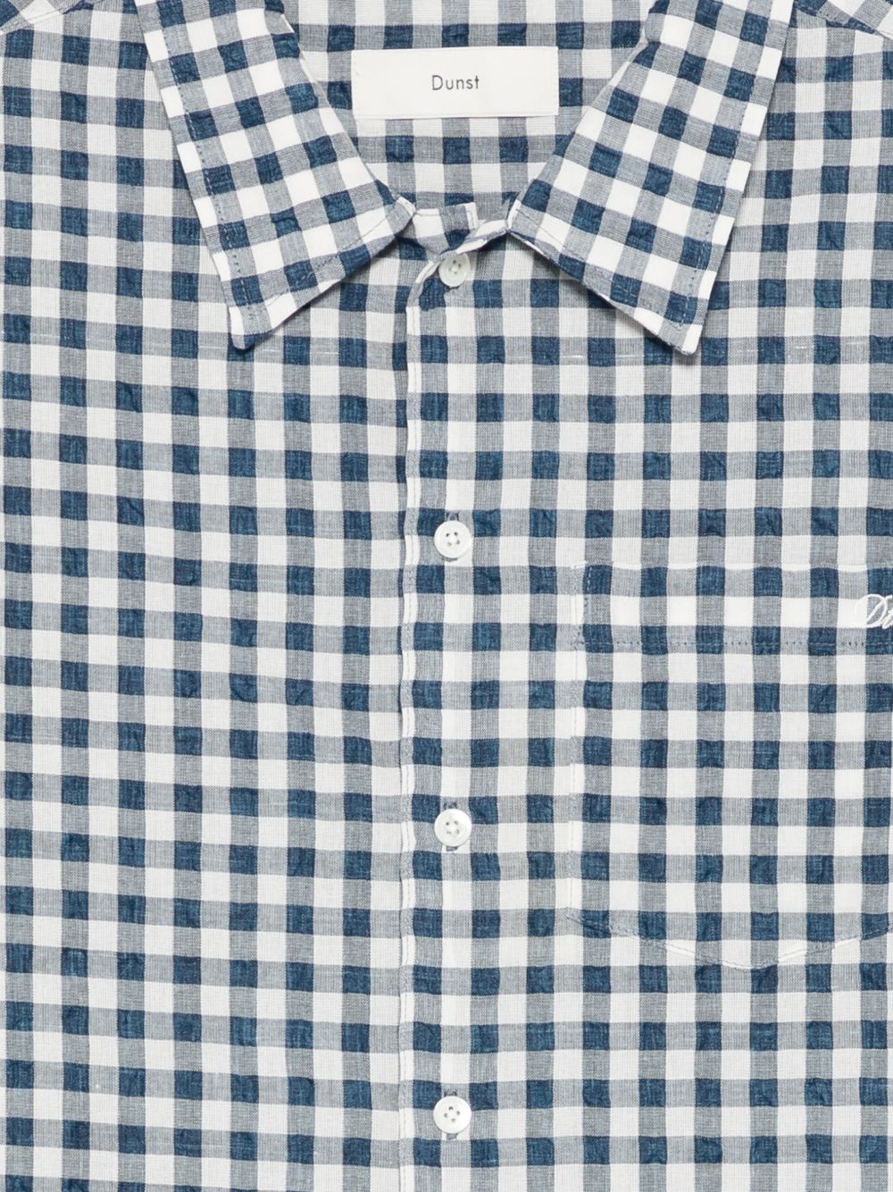 Dunst Checked cotton blend shirt - view 3