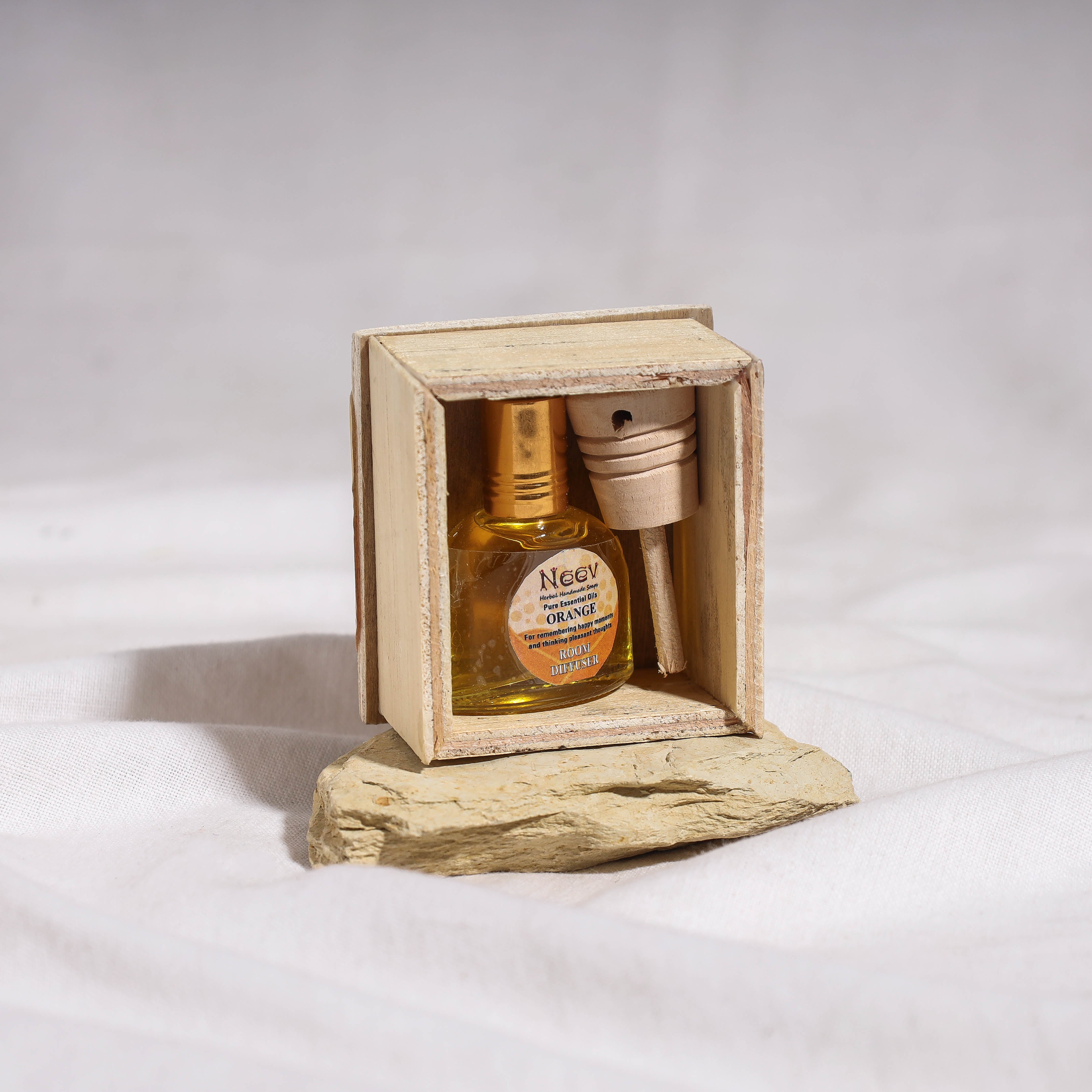 NEEV "Orange Room Diffuser For remembering happy moments and thinking pleasant thoughts"