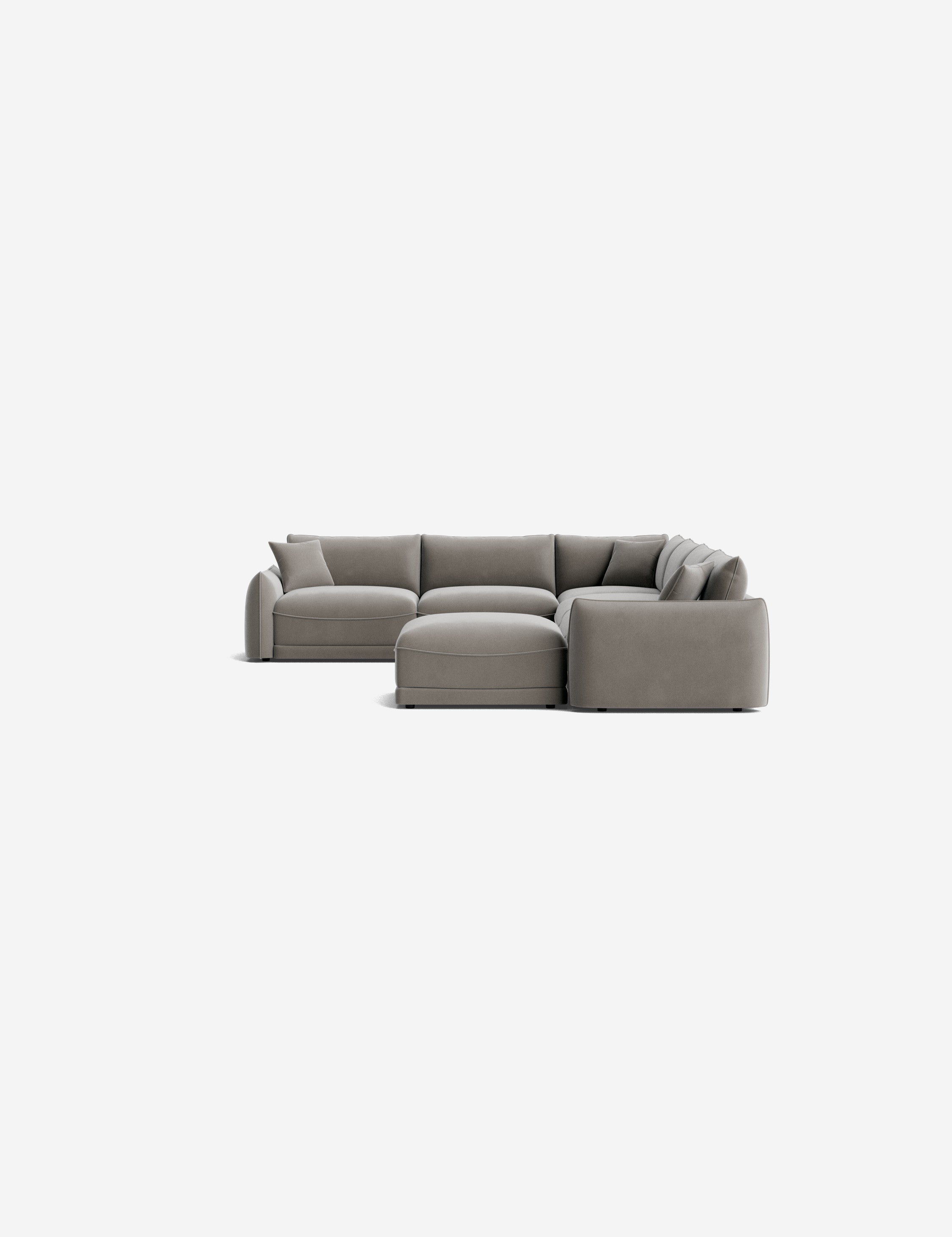 Lulu and Georgia Balmer Modular Corner Sectional Sofa With Ottoman - view 119