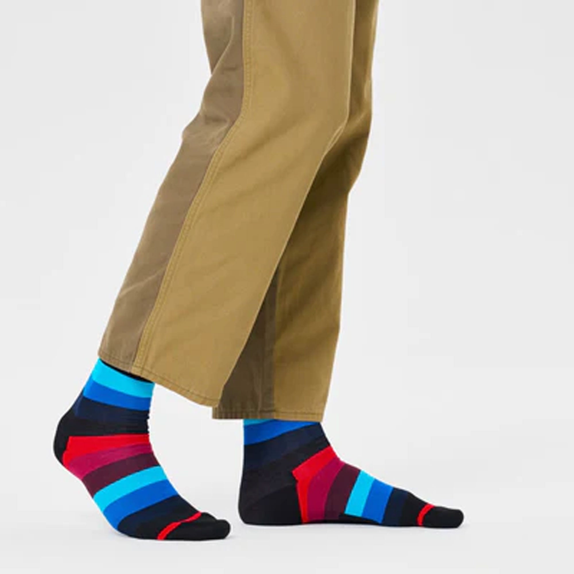 Happy Socks | STRIPE SOCK { MULTI/BLACK - view 2