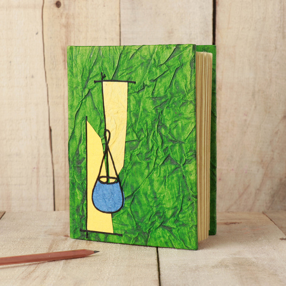 KHUSHBASH - HAPPY LOOM OF EAST Bengal Handmade Paper Notebook (7.5 x 5 in)