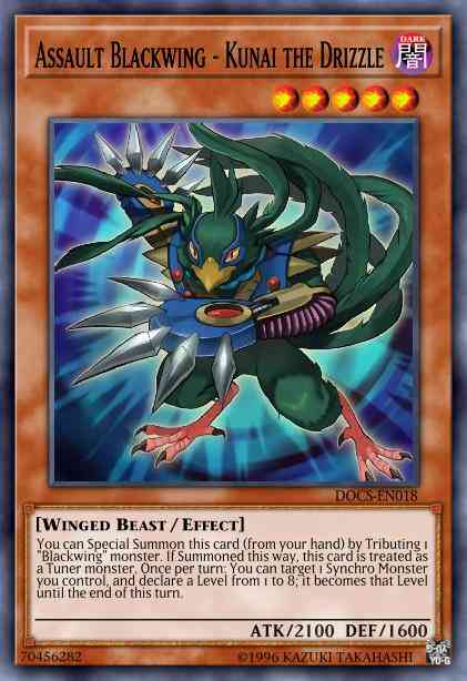 Yu-Gi-Oh! Assault Blackwing - Kunai the Drizzle - MP16-EN119 - Rare - Unlimited