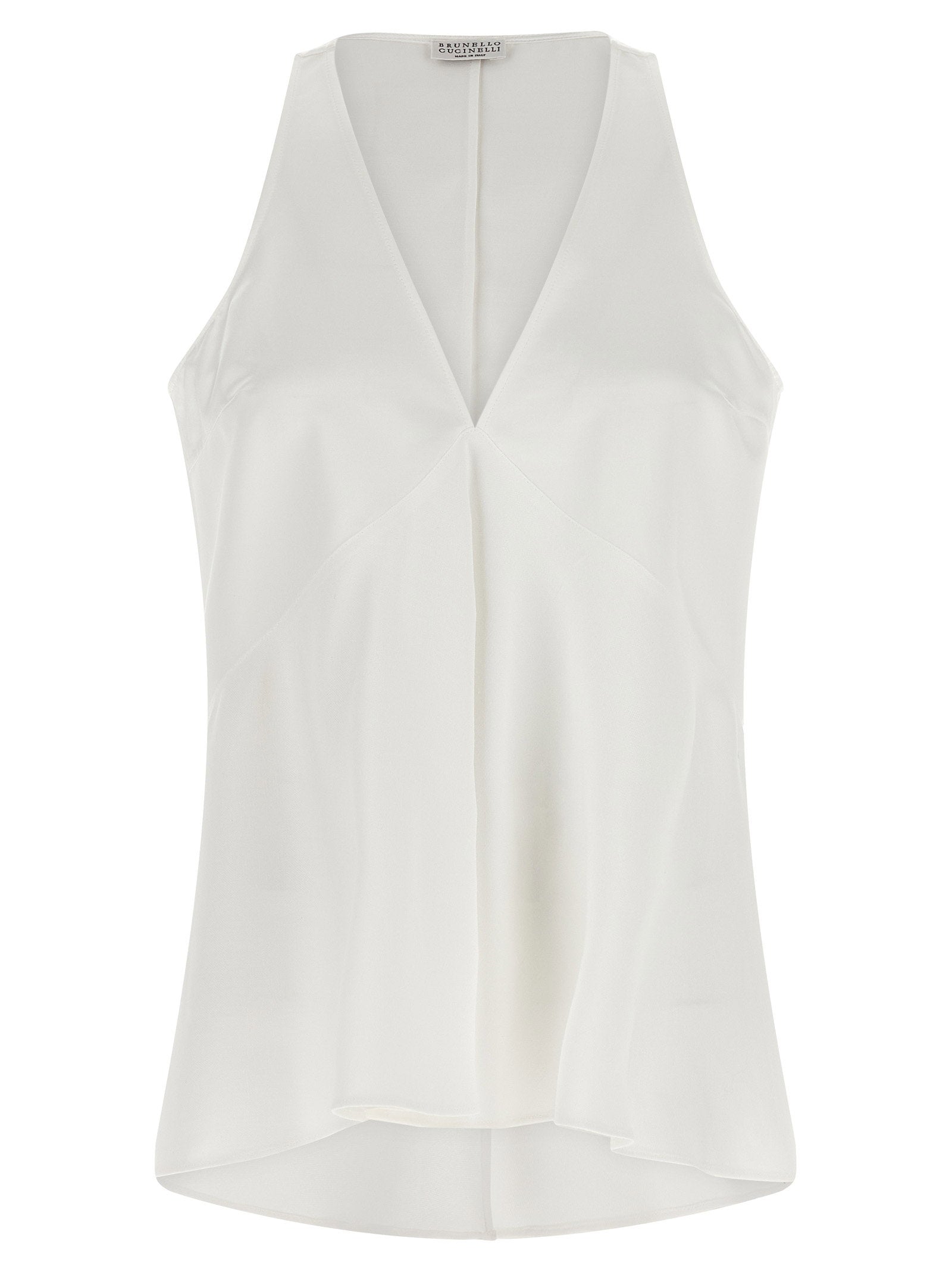 Brunello Cucinelli Top Twill Fluid – 68% cotton, 32% silk