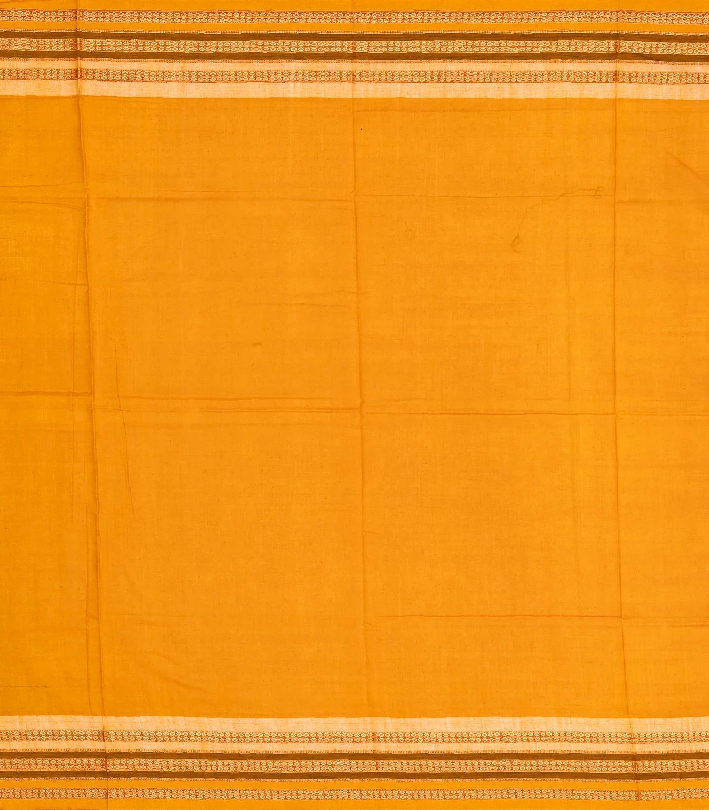RmKV Dark Grey Handloom Orissa Cotton Saree With Mustard Tie & Dye Motifs - view 4