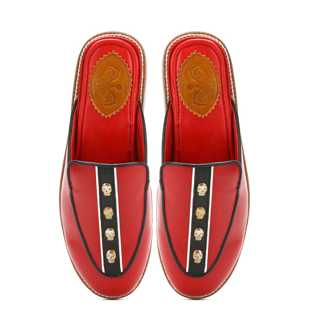 Banjaaran India Cranium Mule for Women – Crimson (discontinued) - view 2