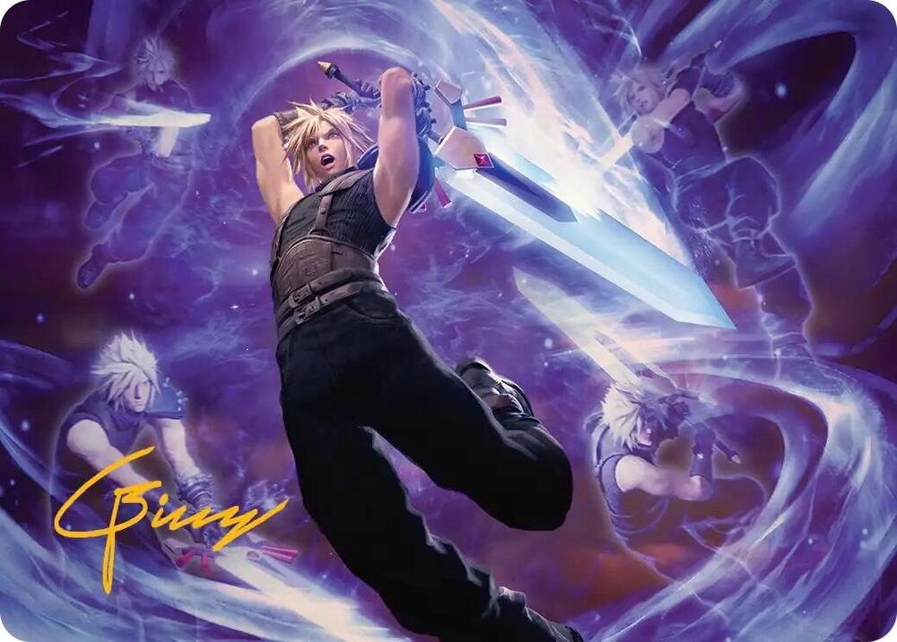 Magic 23/53 - Cloud's Limit Break Art Card [FINAL FANTASY: Art Series] [Gold-Stamped]