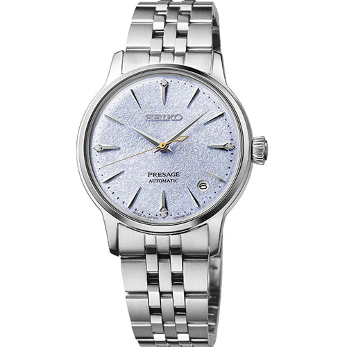Presage frozen skydiving – Seiko Presage ‘Frozen Skydiving’ Diamond Cocktail Time Blue Dial Women 34mm SRPL61J1
