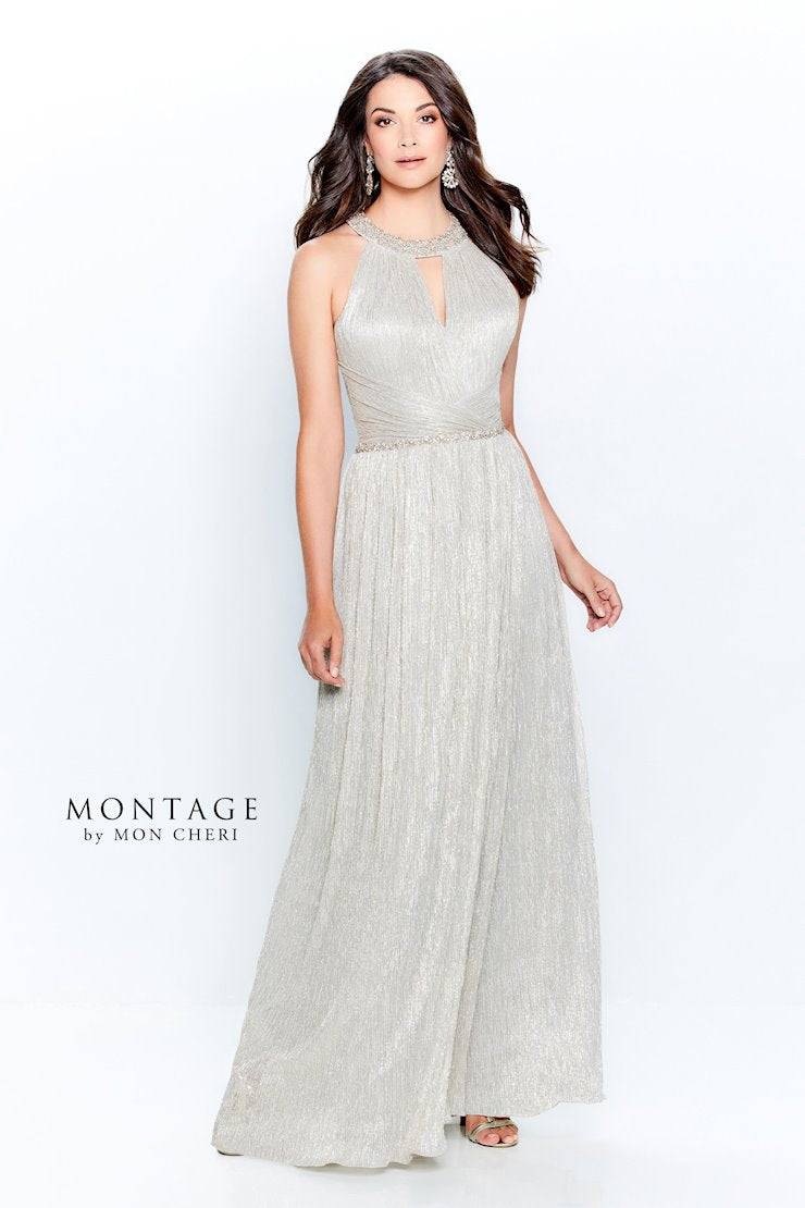Montage 120901 A Line Evening Gown Beaded Formal Dress