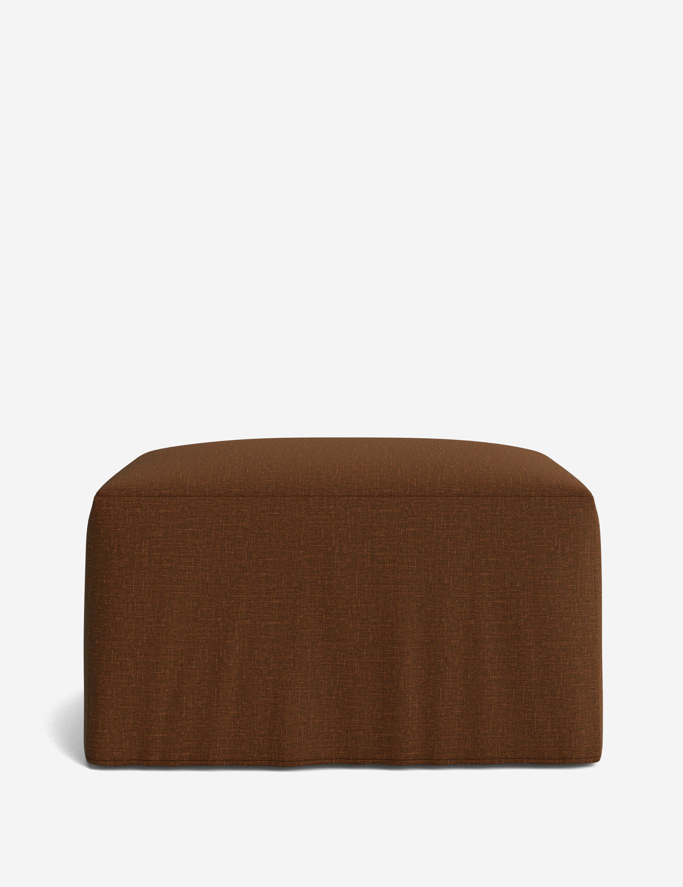 Lulu and Georgia Portola Slipcover Ottoman - view 38