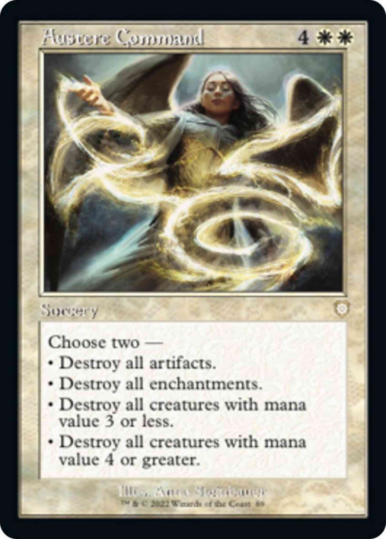 Austere command 69 – Magic Austere Command [69] [Retro Frame] [The Brothers' War: Commander] [Non-Foil]