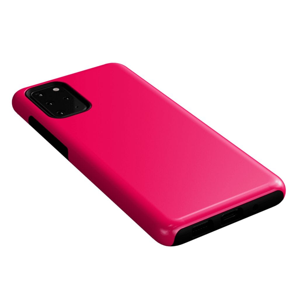 Casetry Think Pink | Solid Neon Pink Samsung Case - view 41