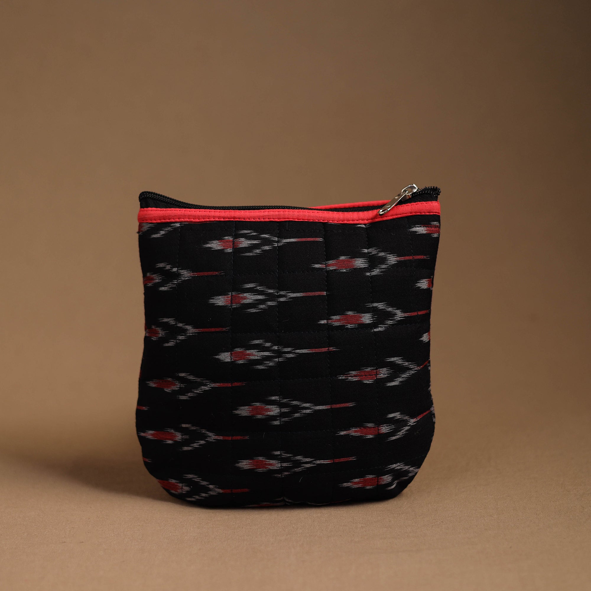 NOORI BAZAR Black - Handmade Quilted Cotton Utility Pouch 01