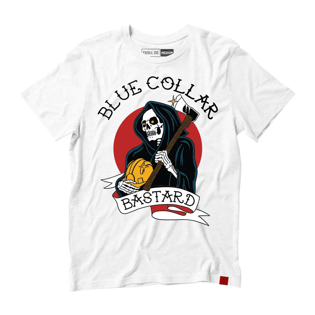 2 0 tee – Radial Blue Collar Bastard 2.0 Tee – White