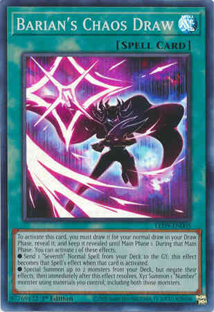 Yu-Gi-Oh! Barian's Chaos Draw - LED9-EN005 - Super Rare - 1st Edition