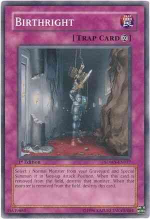 Yu-Gi-Oh! Birthright - SDWS-EN037 - Common - 1st Edition