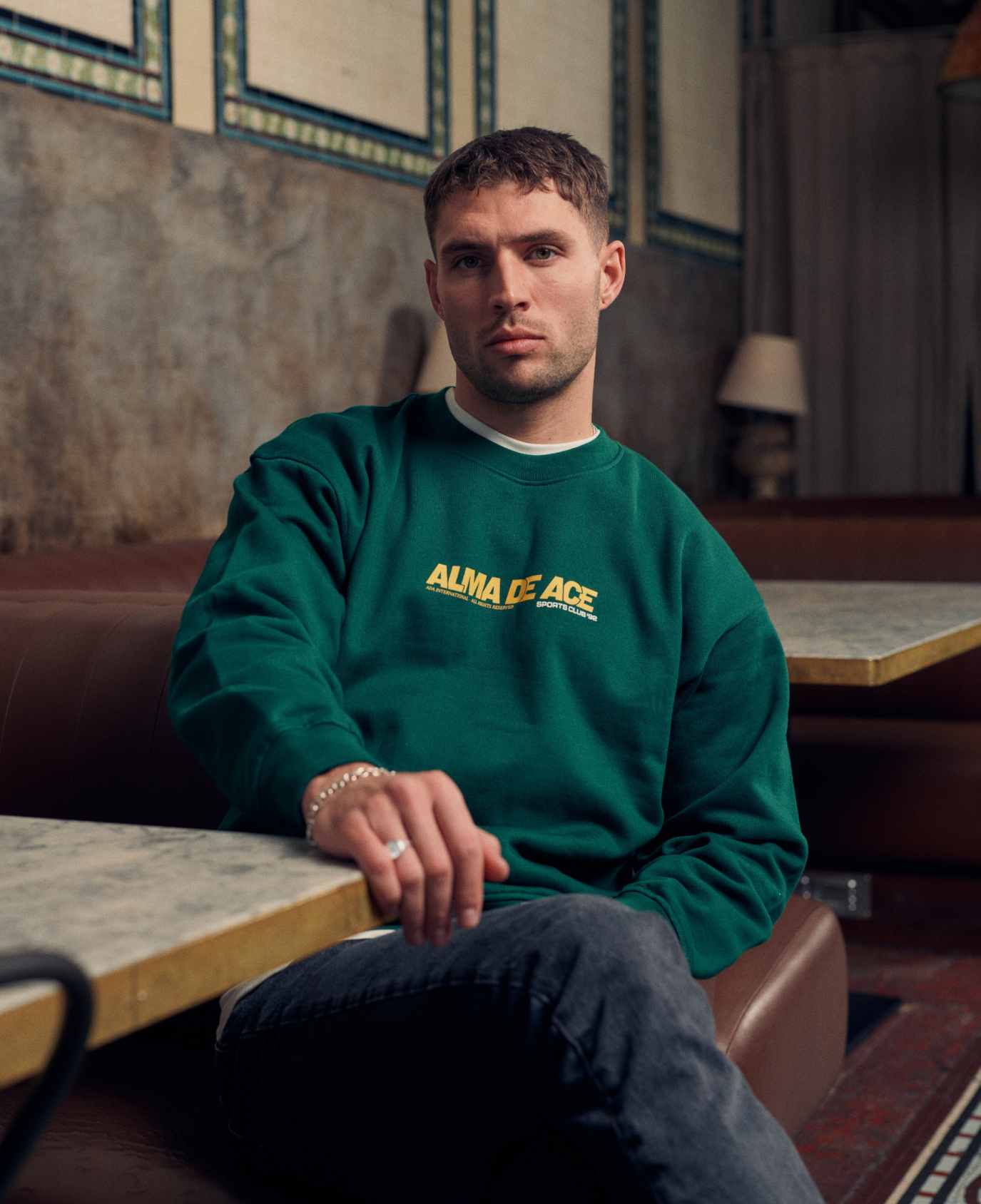Alma De Ace Sports Club 92 Green Sweatshirt - view 3